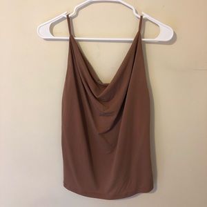 'Mine U.S.A’ Cute Cowl Neck Flowy Tank Top